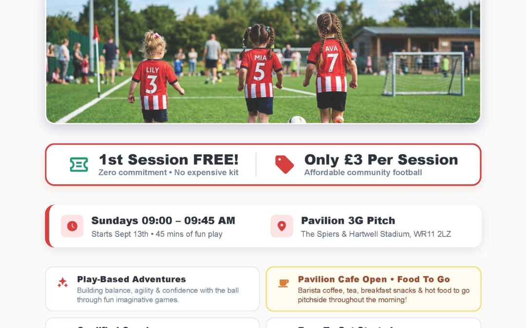 LITTLE ROBINS GIRLS FOOTBALL • AGES 2 TO 5